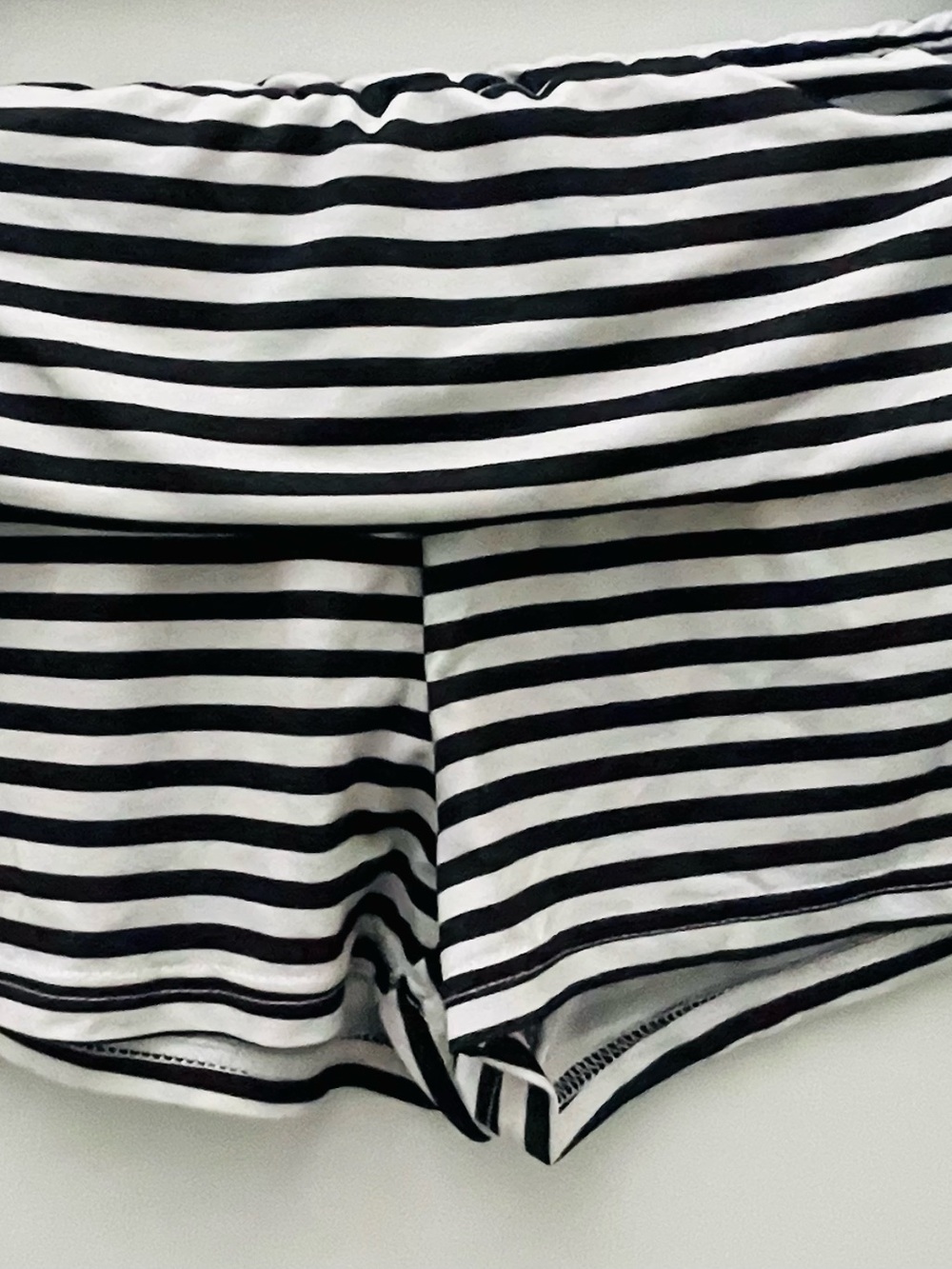 Striped Black & White Shorts